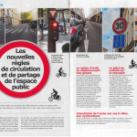 Deux articles présentent les dernières modifications du code de la route pour les cyclistes et piétons