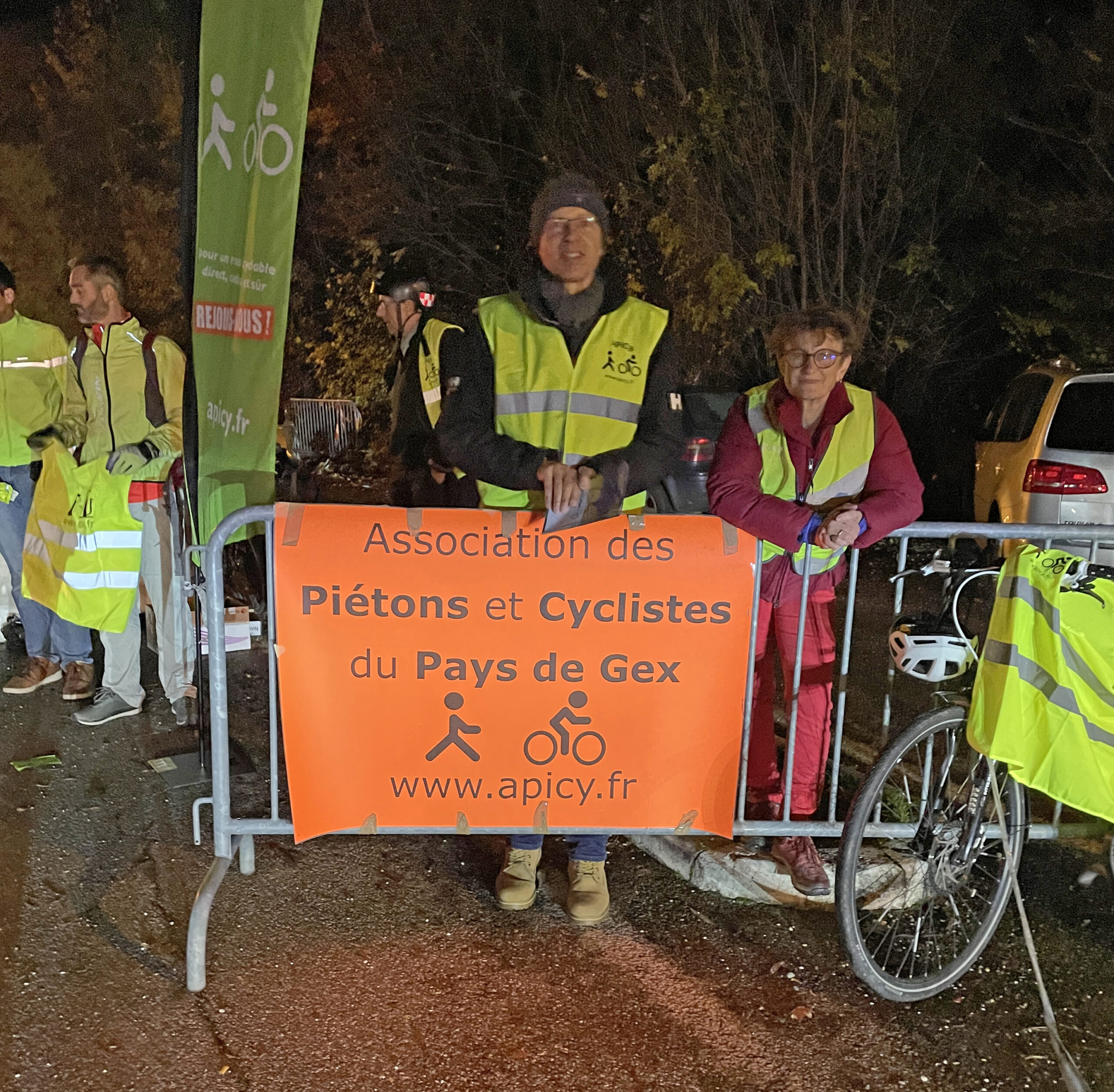 Opération Cyclistes Brillez à Prévessin-Moëns