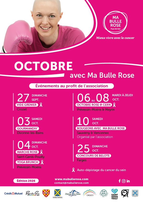 Marche "Octobre Rose" à Saint-Genis-Pouilly